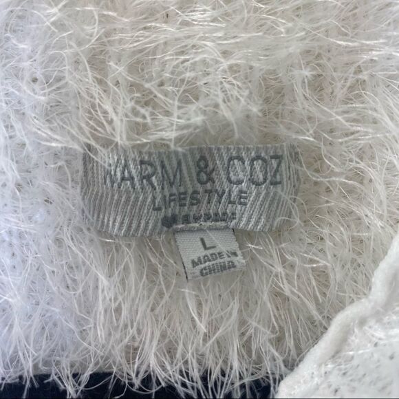 Warm & Cozy Lifestyle Fuzzy Sweater Sz L - Picture 5 of 5